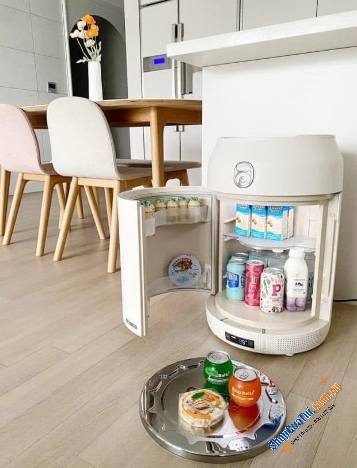 Tủ lạnh mini đựng mỹ phẩm, snack Ccomo Homebar  - Mẫu mới nhất 2024