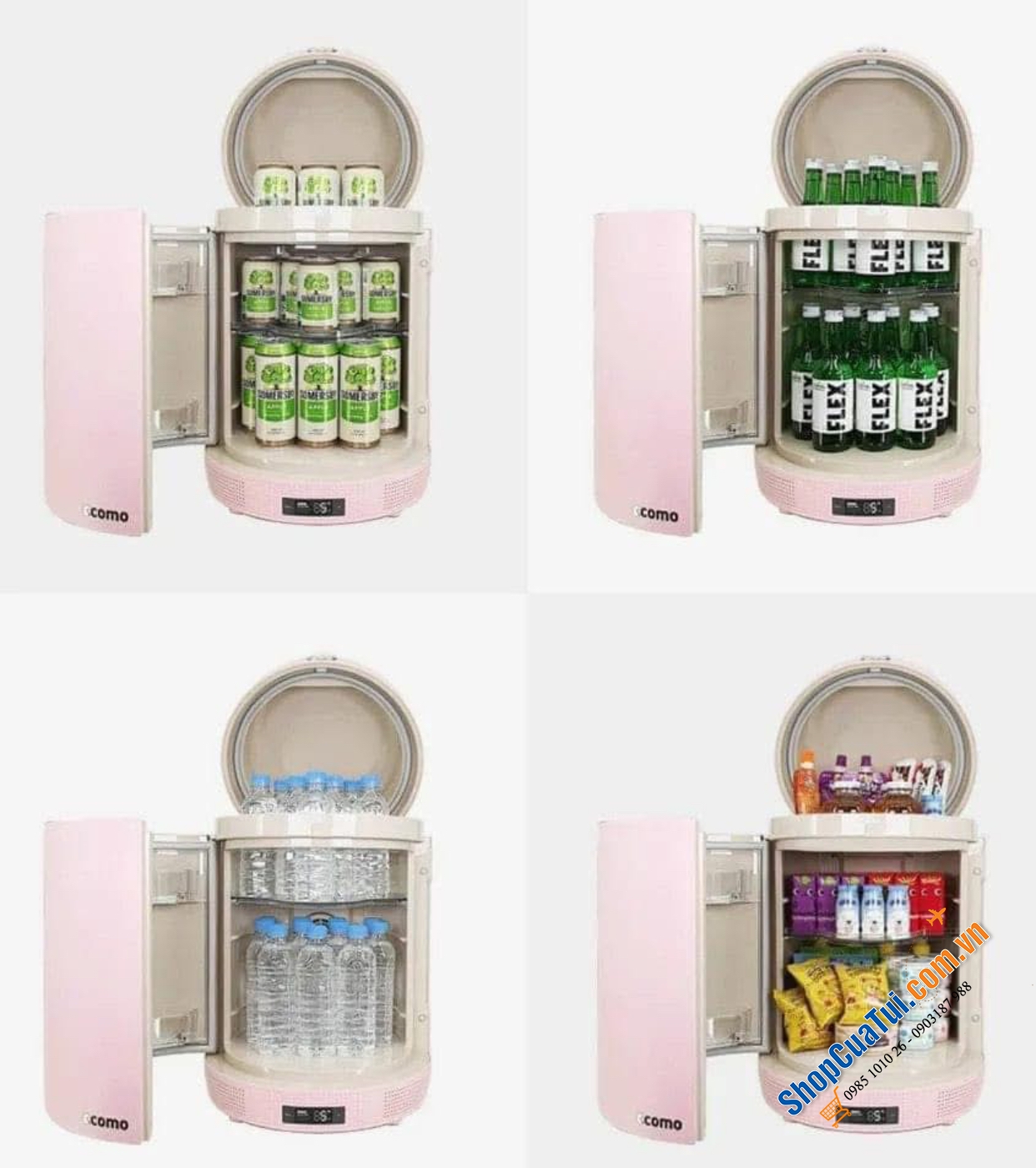Tủ lạnh mini đựng mỹ phẩm, snack Ccomo Homebar  - Mẫu mới nhất 2024