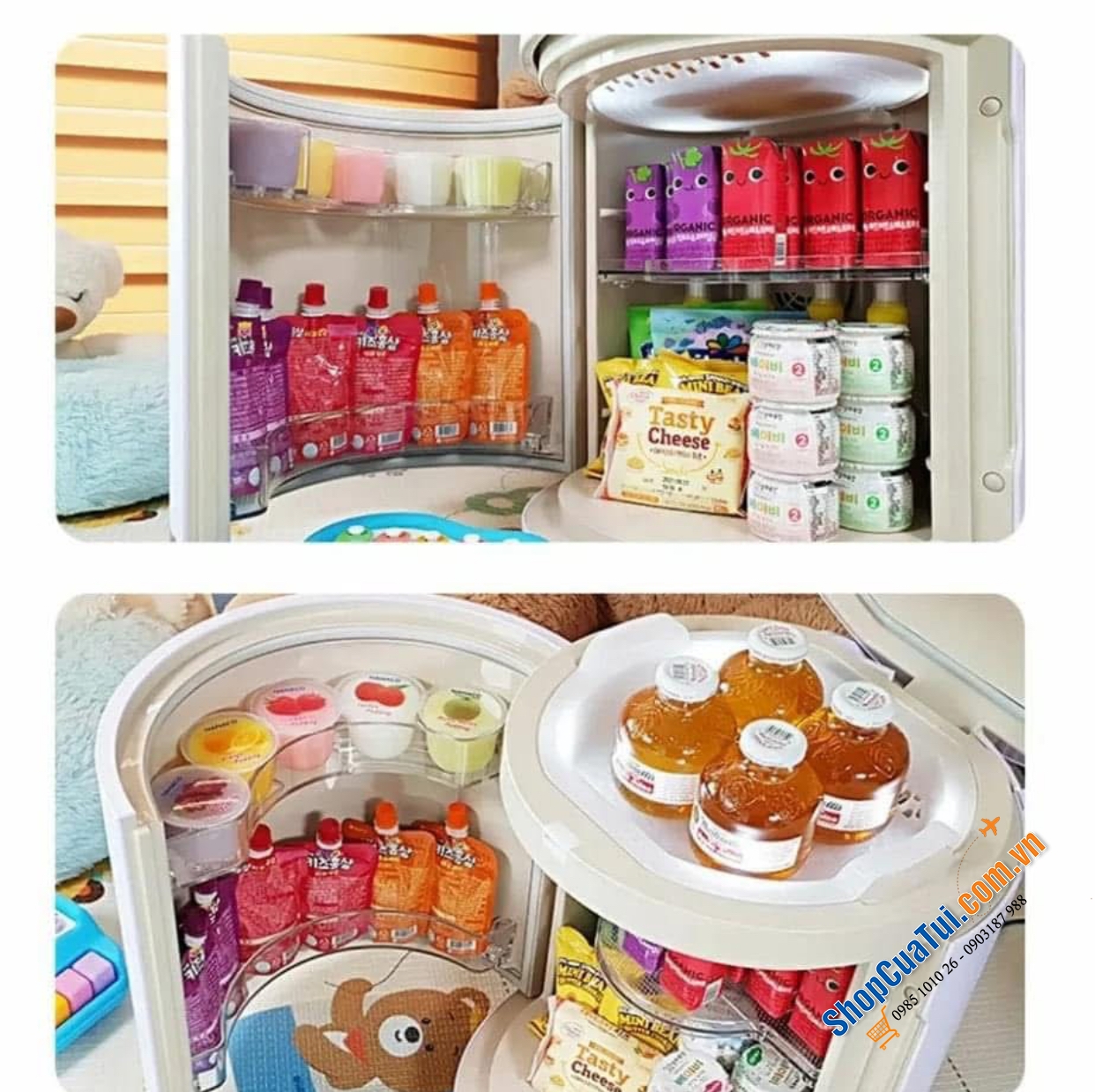 Tủ lạnh mini đựng mỹ phẩm, snack Ccomo Homebar  - Mẫu mới nhất 2024