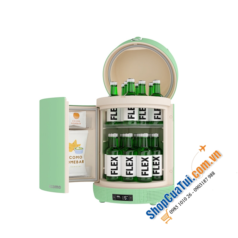 Tủ lạnh mini đựng mỹ phẩm, snack Ccomo Homebar  - Mẫu mới nhất 2024