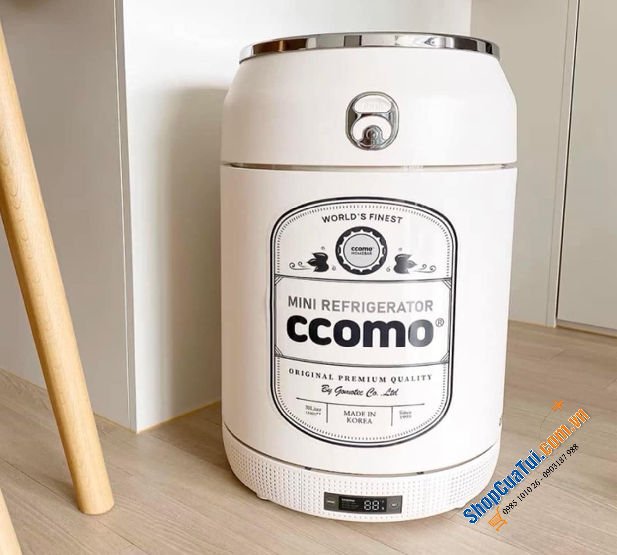 Tủ lạnh mini đựng mỹ phẩm, snack Ccomo Homebar  - Mẫu mới nhất 2024