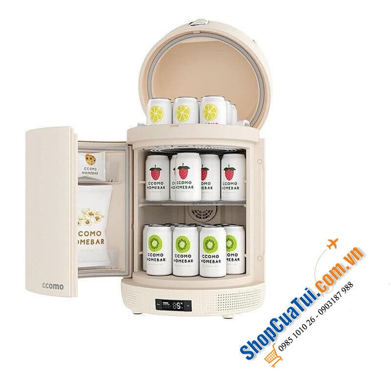 Tủ lạnh mini đựng mỹ phẩm, snack Ccomo Homebar  - Mẫu mới nhất 2024