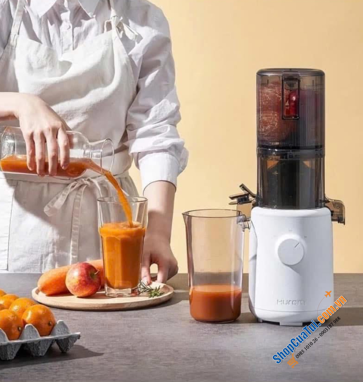MÁY ÉP CHẬM HUROM H310 – PHIÊN BẢN PASTEL MINI SIÊU XINH CHO MỌI CĂN BẾP HIỆN ĐẠI!