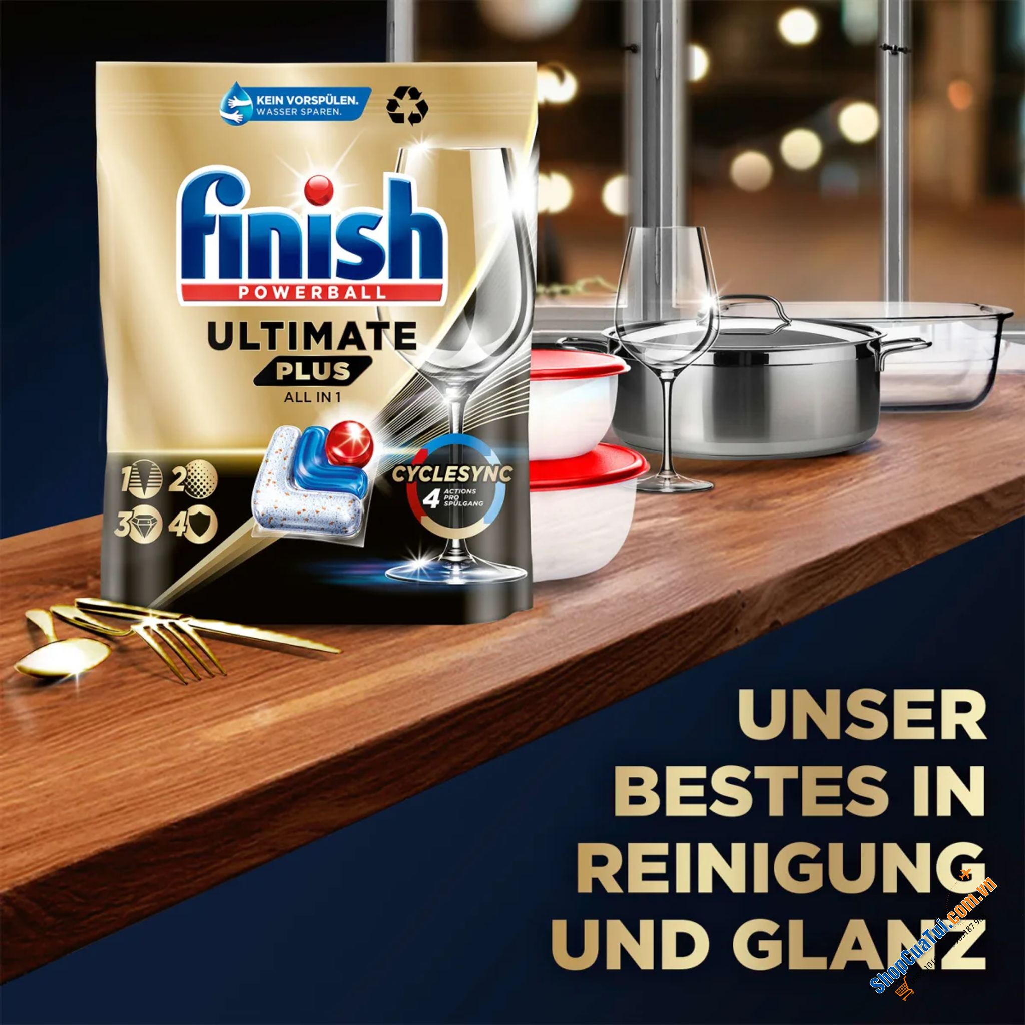 Viên rửa bát FINISH QUANTUM  ULTIMATE PLUS ALL IN ONE túi 85 viên - DÒNG VIÊN RỬA BÁT CAO CẤP NHẤT HIỆN NAY - HƯƠNG CHANH MÁT DỊU