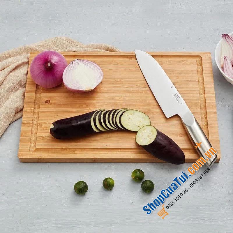 Thớt tre tự nhiên chất lượng cao hình chữ nhật WMF Bambus 45 x 30 x 2 cm, bản to, rộng nhất - Thớt thái của WMF