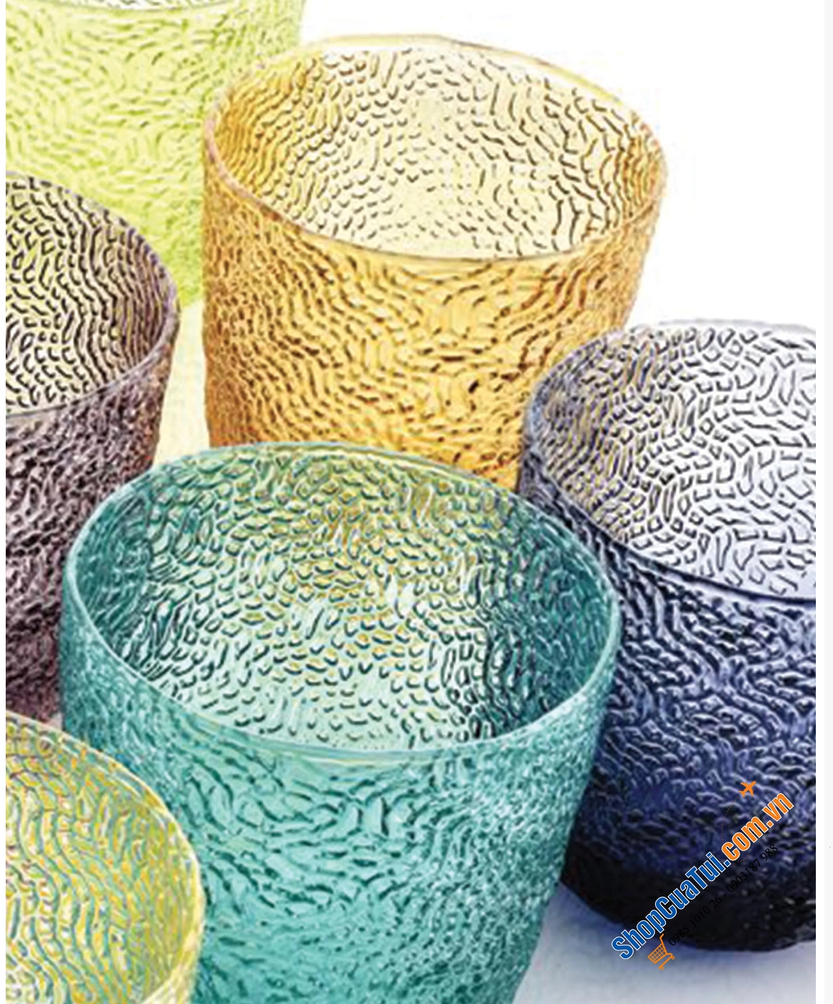 Set 6 chén pha lê IVV Tricot 300ml - made in Italy.