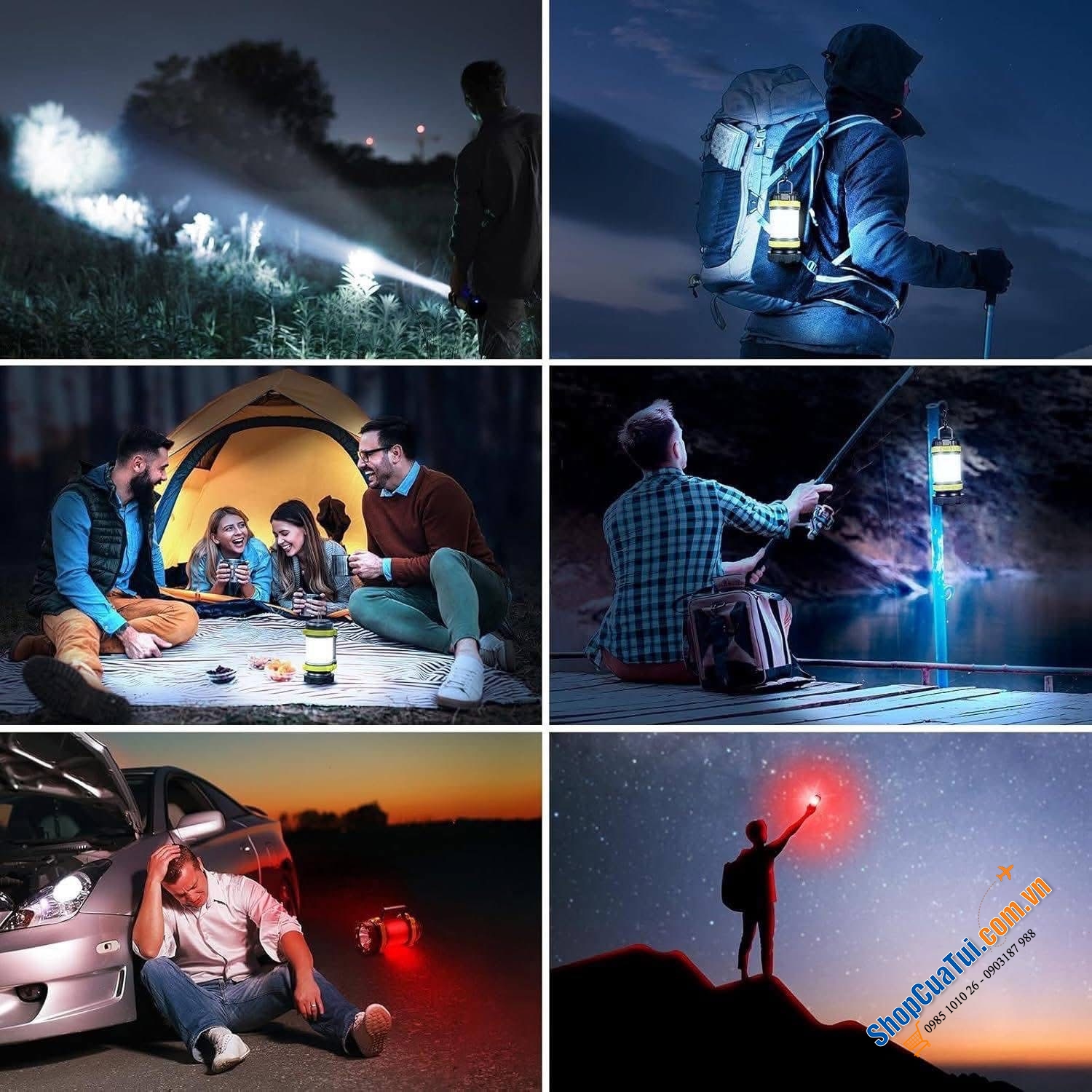 Đèn tích điện đa năng Consciot LED Camping Lantern.