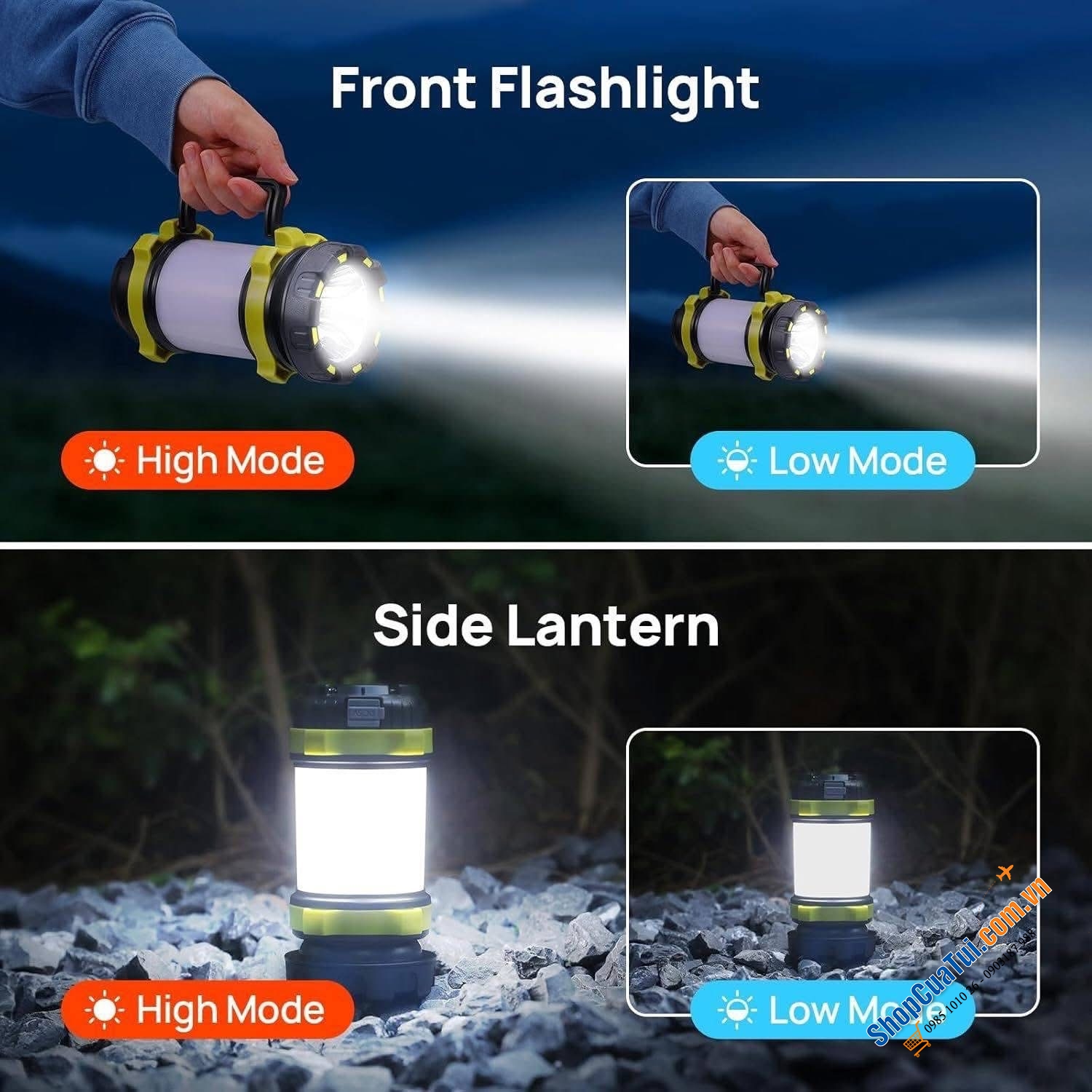 Đèn tích điện đa năng Consciot LED Camping Lantern.