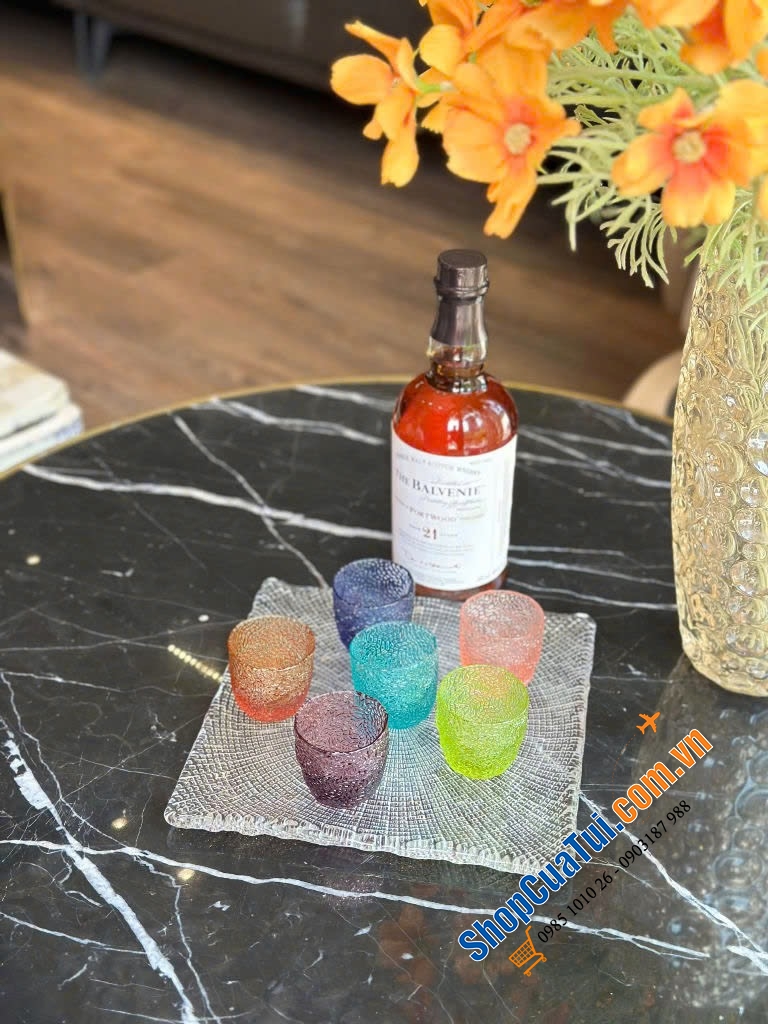 Set 6 cốc uống rượu mạnh IVV Tricot 75ml