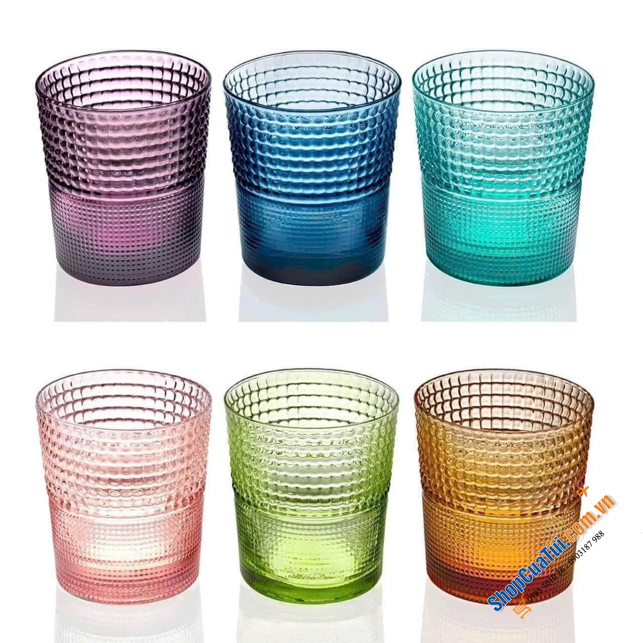 Set 6 cốc Speedy Assorted Colours IVV 6803.1- made in Italy