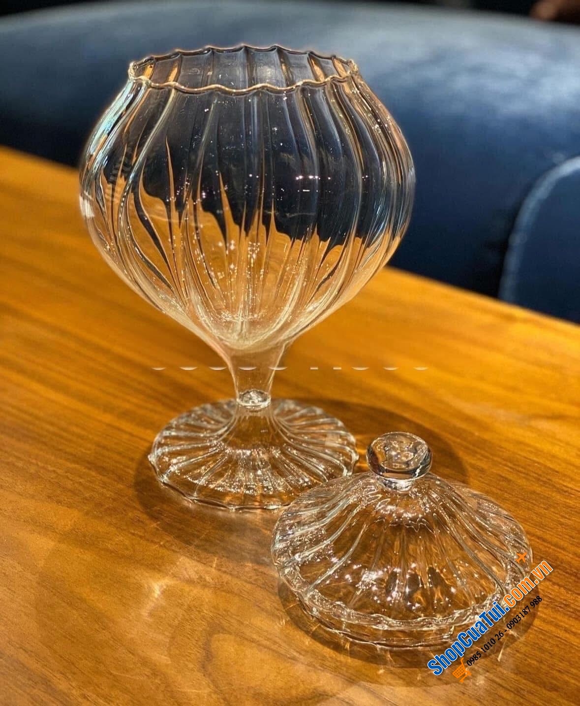 Hũ kẹo, bánh IVV Sahara màu trắng size 19cm.