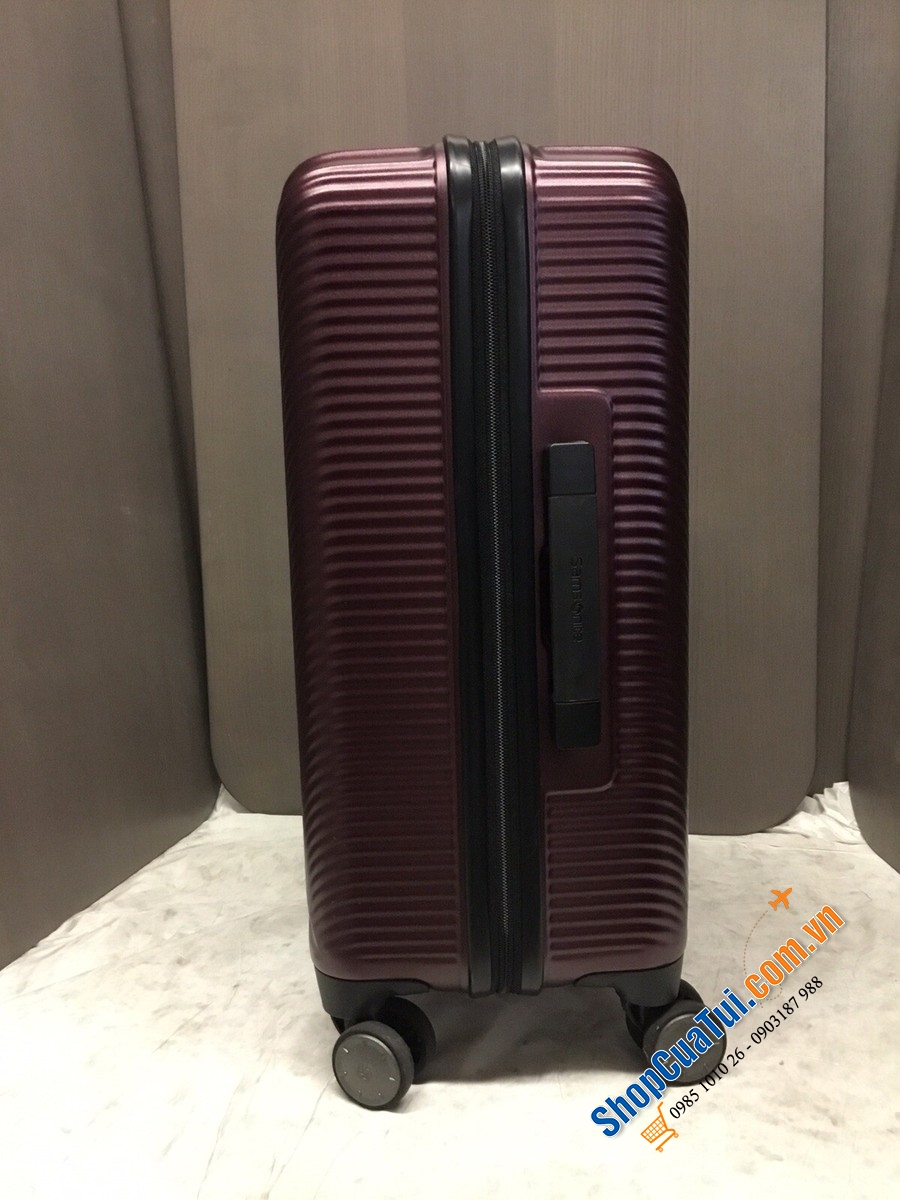 VALI SAMSONITE ELEMENT XLT SIZE CARBIN dòng cao cấp size cabin màu merlot đỏ mận - Made in Thái Lan.