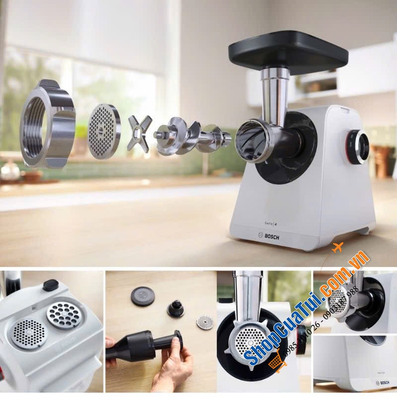 MÁY XAY THỊT BOSCH MFWS420W công suất siêu khoẻ 1900W